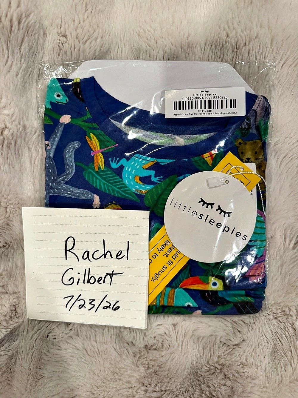 Little Sleepies Tropical Escape Long Sleeve Pjs 5/6